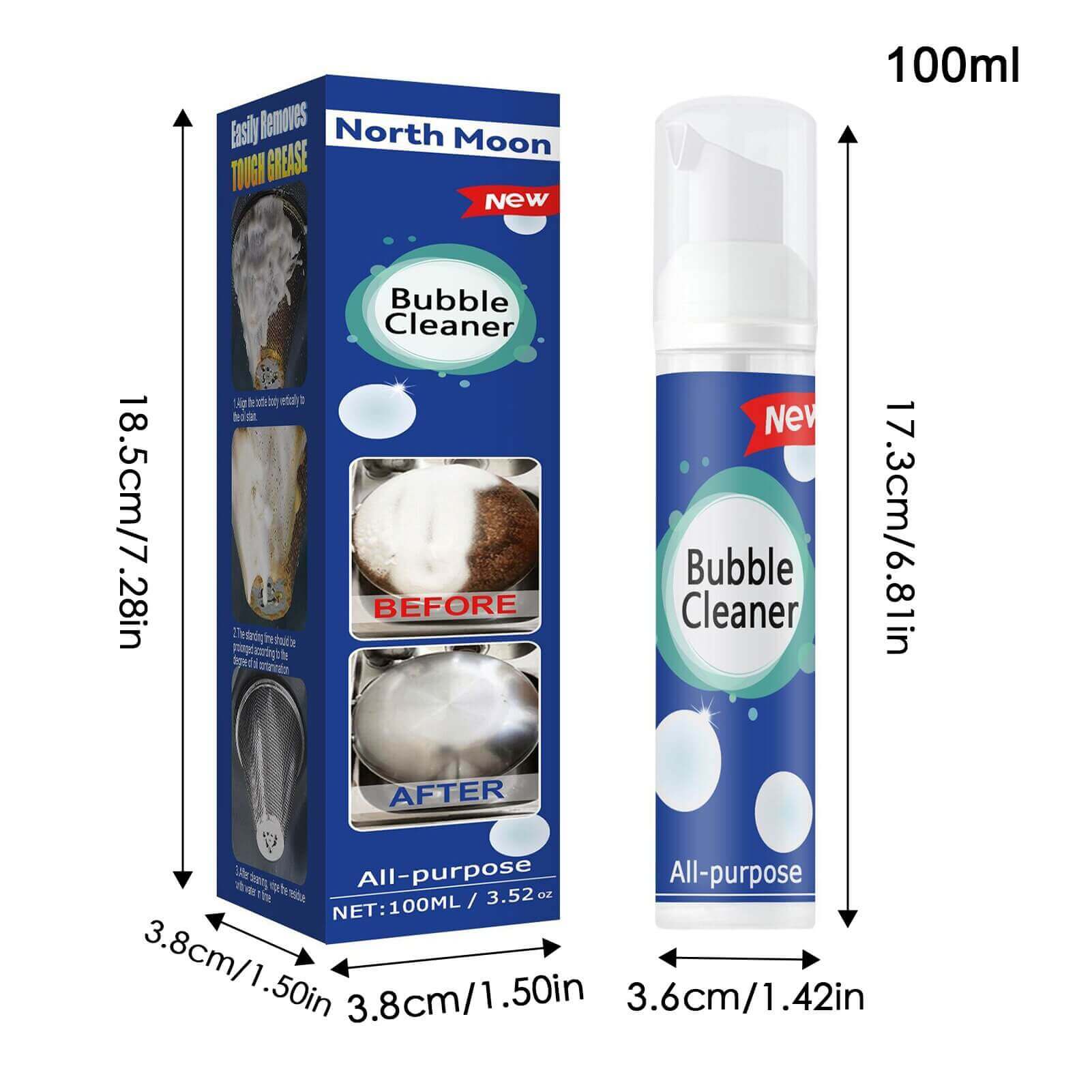 Fourovo All Purpose Bubble Cleaner 100 ML