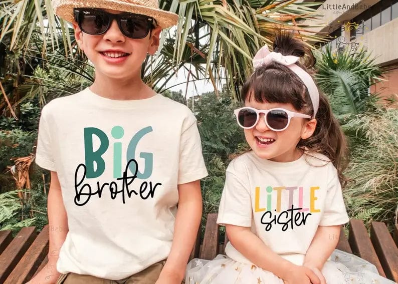 Fourovo Big Brother Big Sibling Tshirt Big Brother / 0-3 m