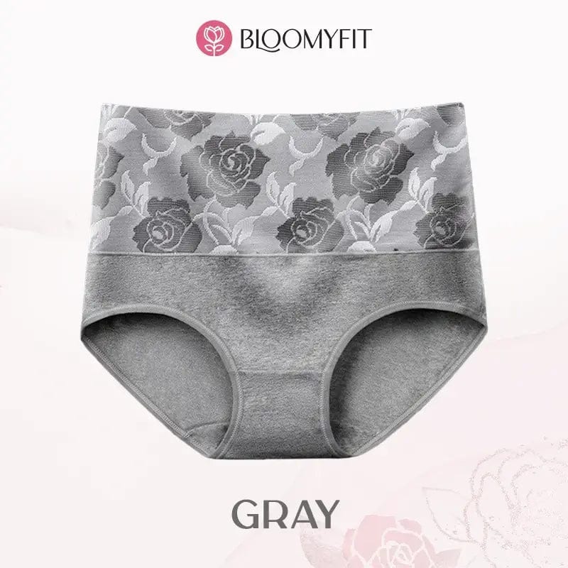 Fourovo BloomyFit - Last Day 70% OFF - High Waist Antibacterial Panties Gray / S