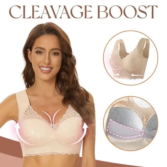 Fourovo BrauBra - Seamless Push Up Wireless Lace Bra