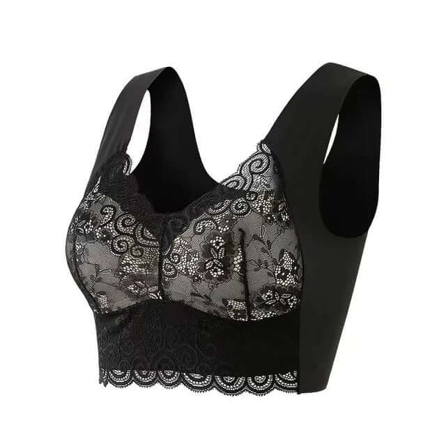 Fourovo BrauBra - Seamless Push Up Wireless Lace Bra