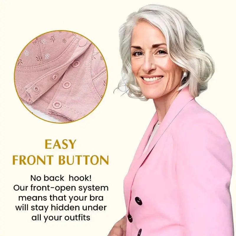 Fourovo Comfortable & Convenient Front Button Bra