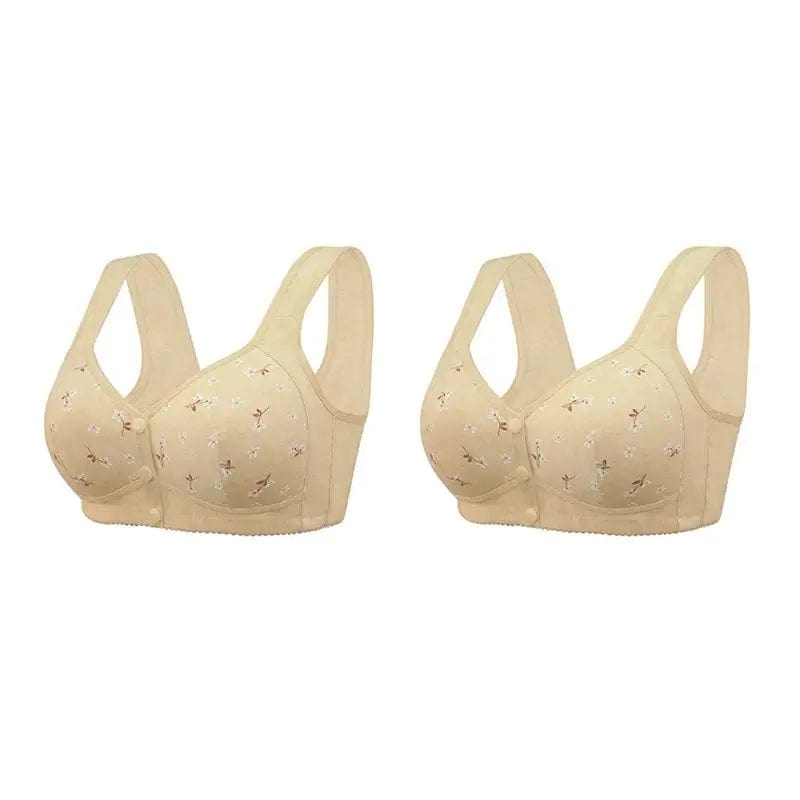 Fourovo Comfortable & Convenient Front Button Bra