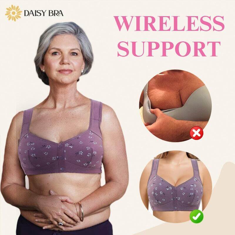 Fourovo Daisy Bra - Last day 80% OFF - Comfortable & Convenient Front Button Bra