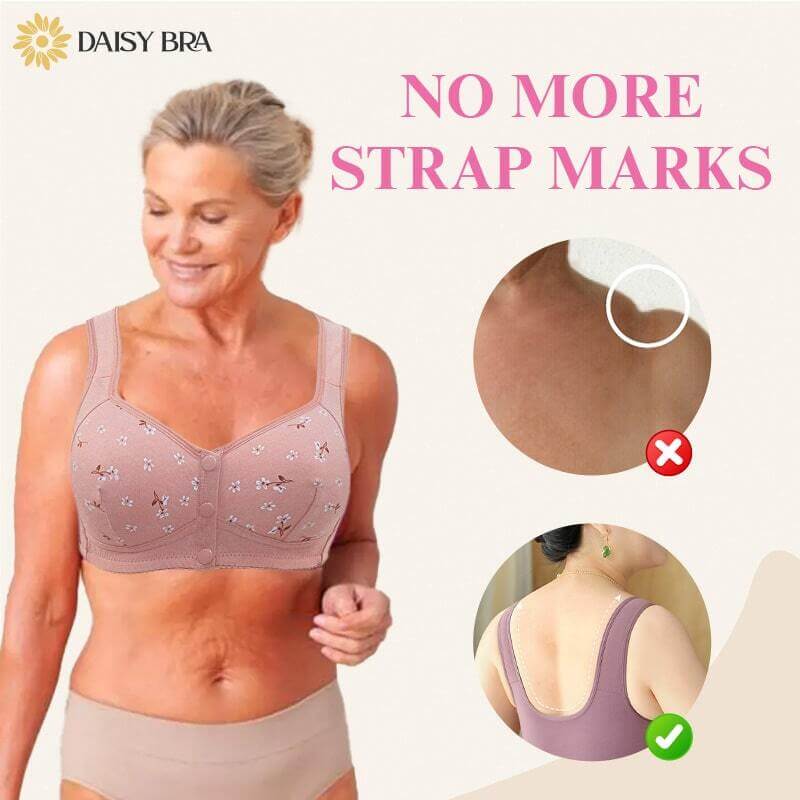 Fourovo Daisy Bra - Last day 80% OFF - Comfortable & Convenient Front Button Bra