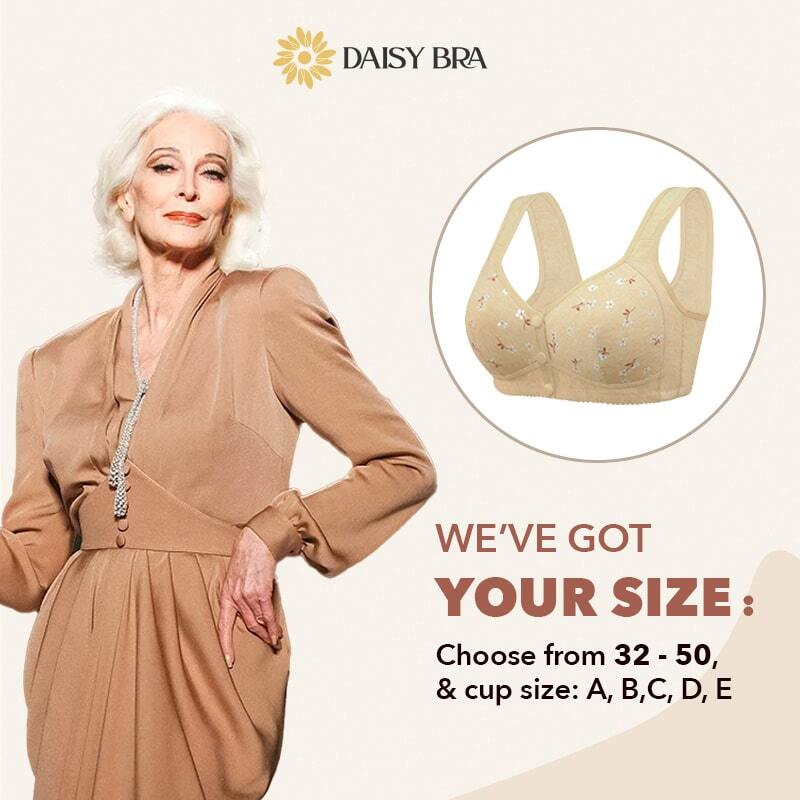 Fourovo Daisy Bra - Last day 80% OFF - Comfortable & Convenient Front Button Bra