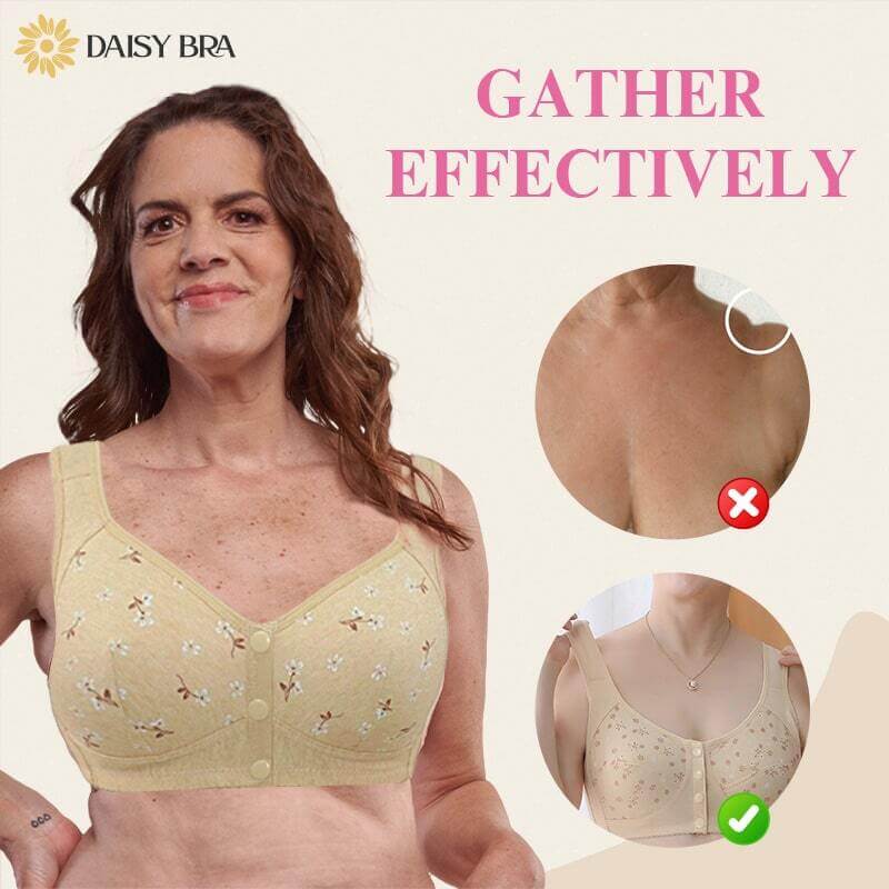 Fourovo Daisy Bra - Last day 80% OFF - Comfortable & Convenient Front Button Bra