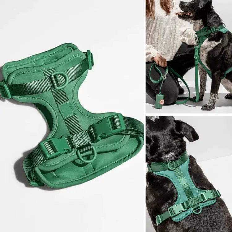 Fourovo Dog Harness Green / XS