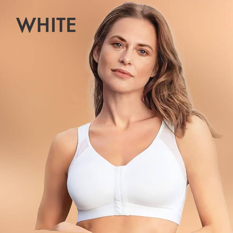 Fourovo Embraced - LAST DAY SALE 70% - Adjustable Chest Brace Support Multifunctional Bra White / S-FITS 30A/B/C; 32A/B/C; 34A/B