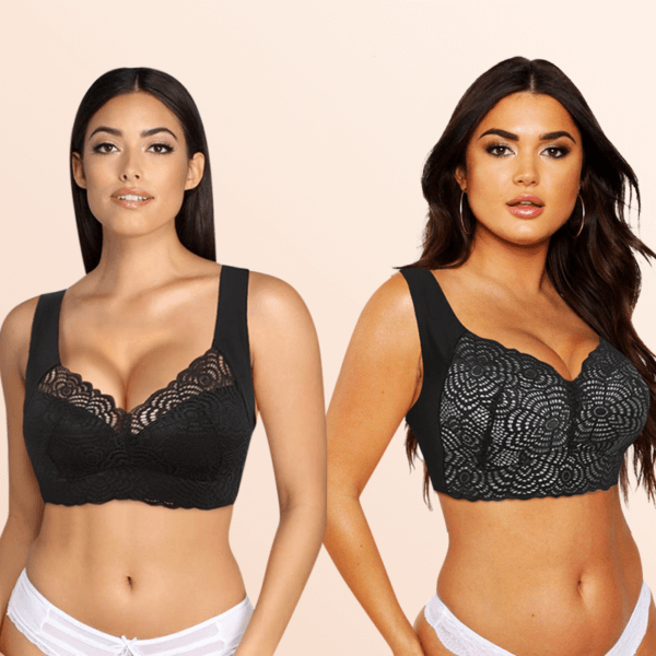 Fourovo EXTRA LIFT – Ultimate Lift Stretch Full-Figure Seamless Lace Cut-Out Bra