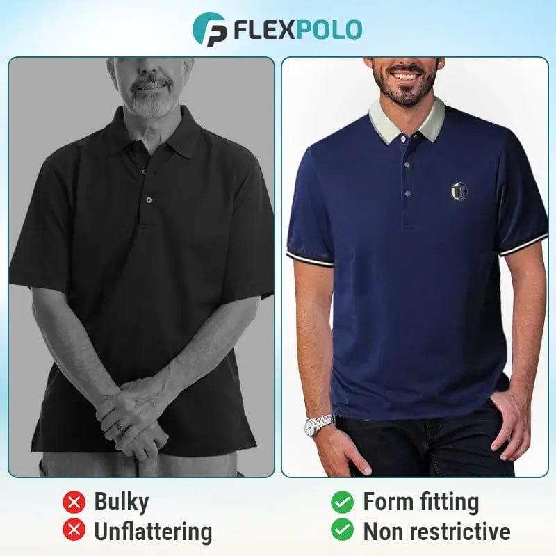 Fourovo FlexPolo - Last Day 70% OFF - Men's Ice Silk Breathable Embroidered Polo