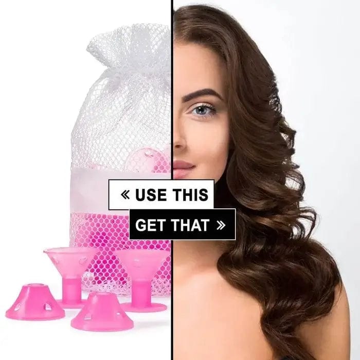 Fourovo 💖HOT SALE 49% OFF🌹Heatless Hair Curlers Pink / 10PCS