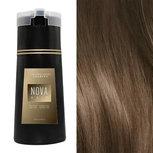 Fourovo 🎉Hot Sale 50% OFF🎁 NovaHair Instant Dye Shampoo Light Brown