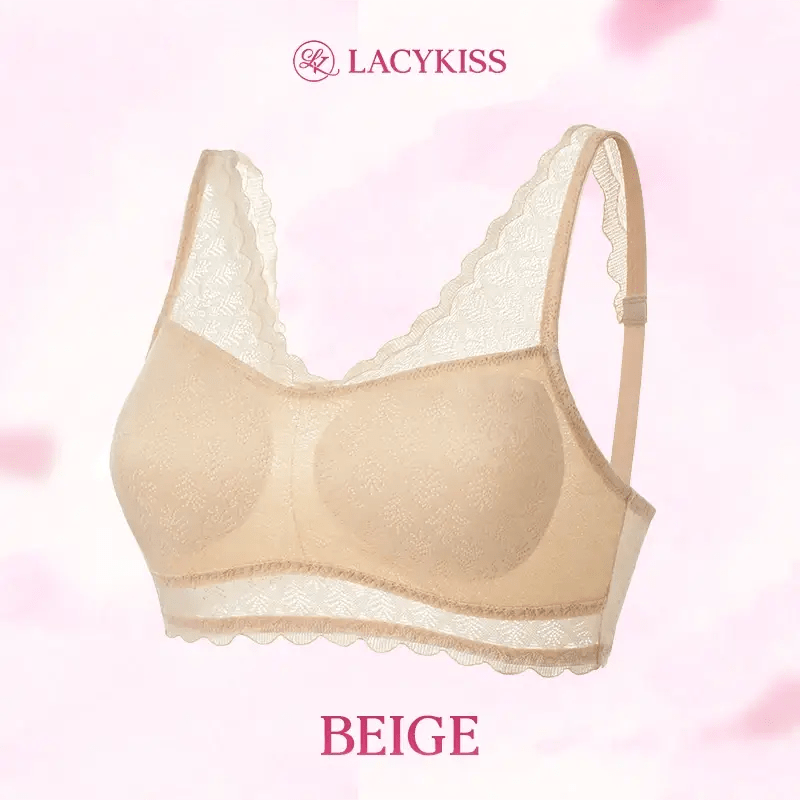 Fourovo LacyKiss - Ultimate Lift Breathable Lace Bra Beige / A / 32