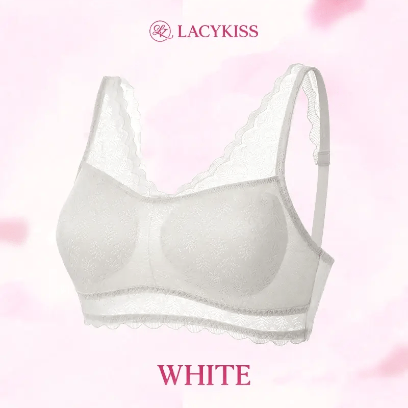 Fourovo LacyKiss - Ultimate Lift Breathable Lace Bra White / A / 32