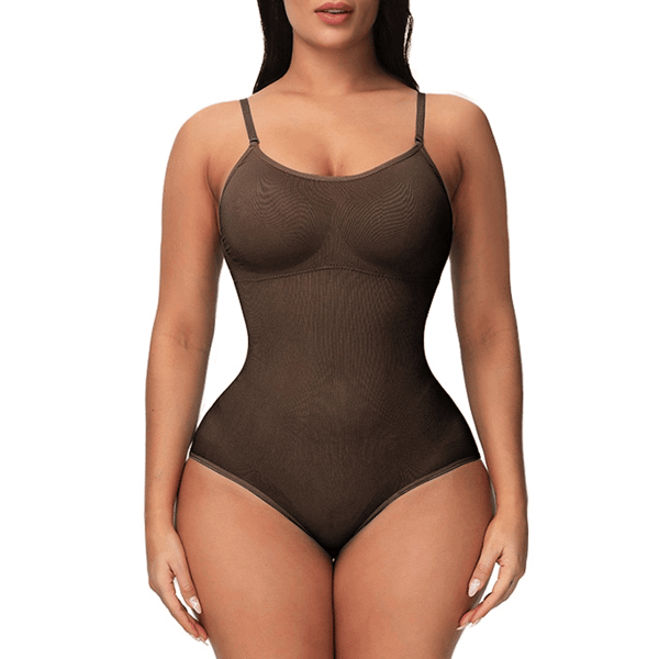 Fourovo LAST DAY 49% OFF – BODYSUIT SHAPEWEAR Brown / S