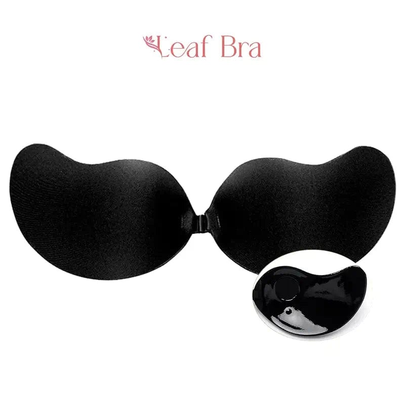 Fourovo Leaf Bra - Biggest Clearance Sale 80% OFF - Invisibility Push up Bra Black🔥 / A