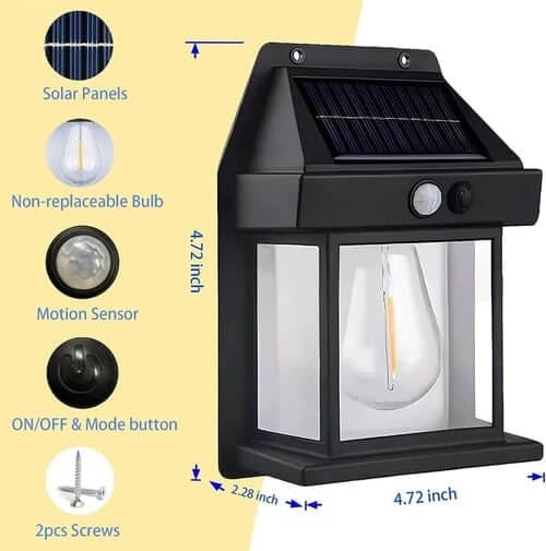 Fourovo 🎁Limited Time Sale 48% OFF💕2024 New Outdoor Solar Wall Lamp