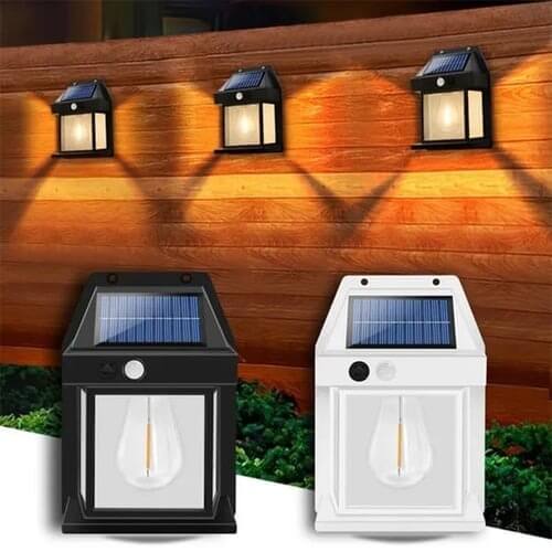 Fourovo 🎁Limited Time Sale 48% OFF💕2024 New Outdoor Solar Wall Lamp SET 2(Black+White) 48%OFF