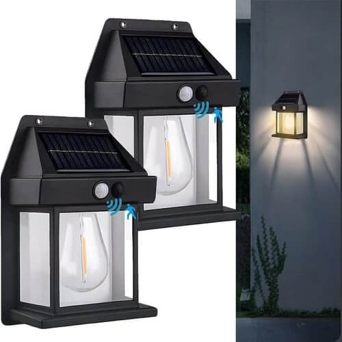 Fourovo 🎁Limited Time Sale 48% OFF💕2024 New Outdoor Solar Wall Lamp SET 2Black 48%OFF