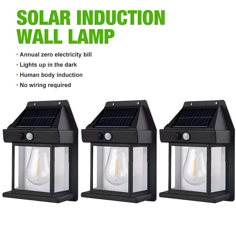 Fourovo 🎁Limited Time Sale 48% OFF💕2024 New Outdoor Solar Wall Lamp SET 3Black 58%OFF