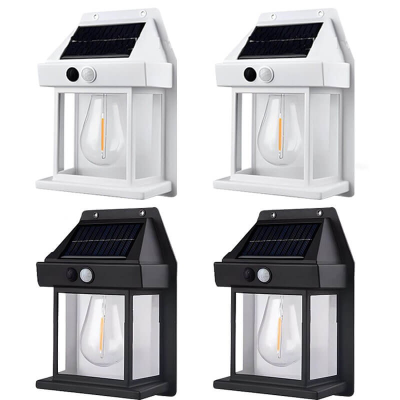 Fourovo 🎁Limited Time Sale 48% OFF💕2024 New Outdoor Solar Wall Lamp SET 4(2Black+2White) 68%OFF