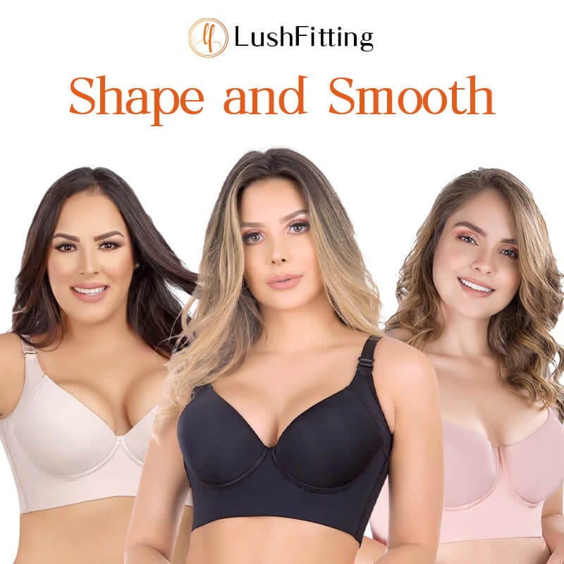 Fourovo LushFitting - Sexy Deep Cup Full Coverage Bra