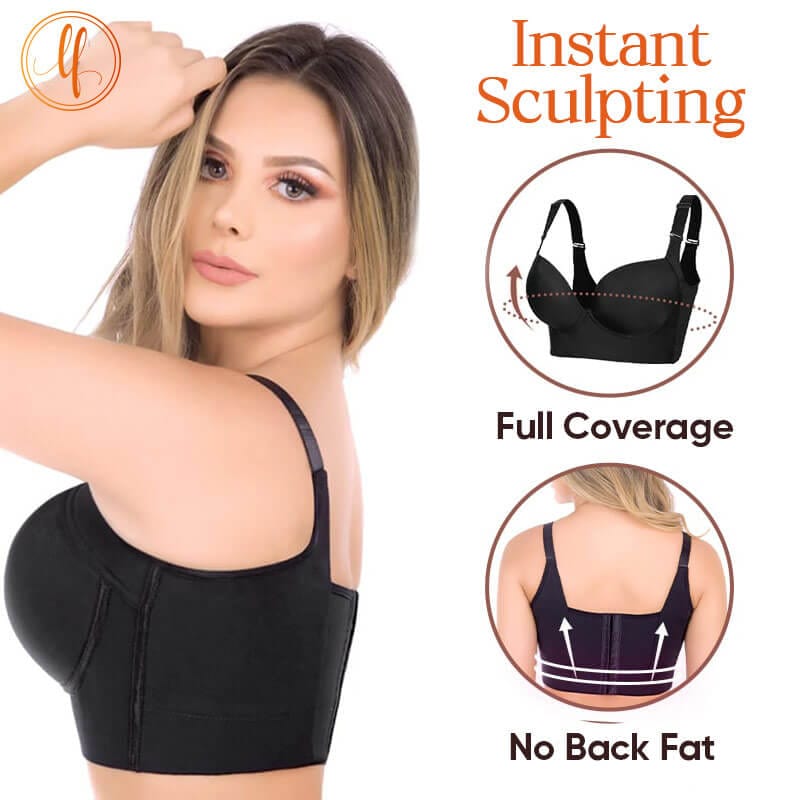 Fourovo LushFitting - Sexy Deep Cup Full Coverage Bra