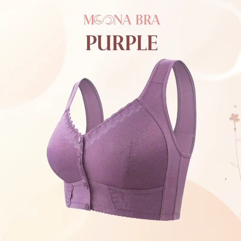 Fourovo Moona Bra - Front Closure Breathable Bra for Seniors