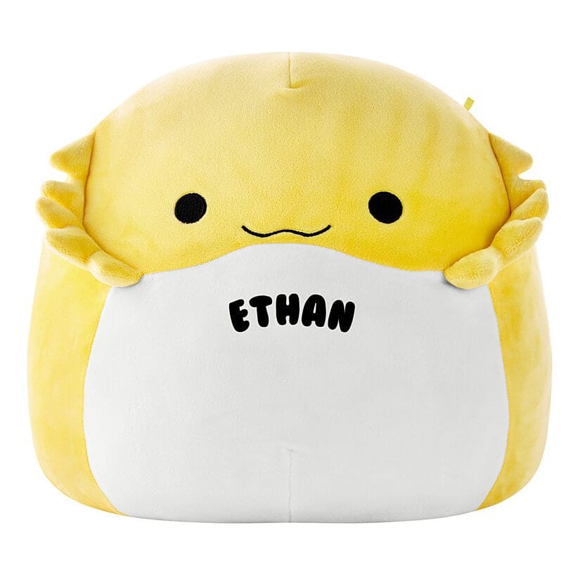 Fourovo New Personalized 12" Squishmallows® Bertwin the Yellow Bearded Dragon