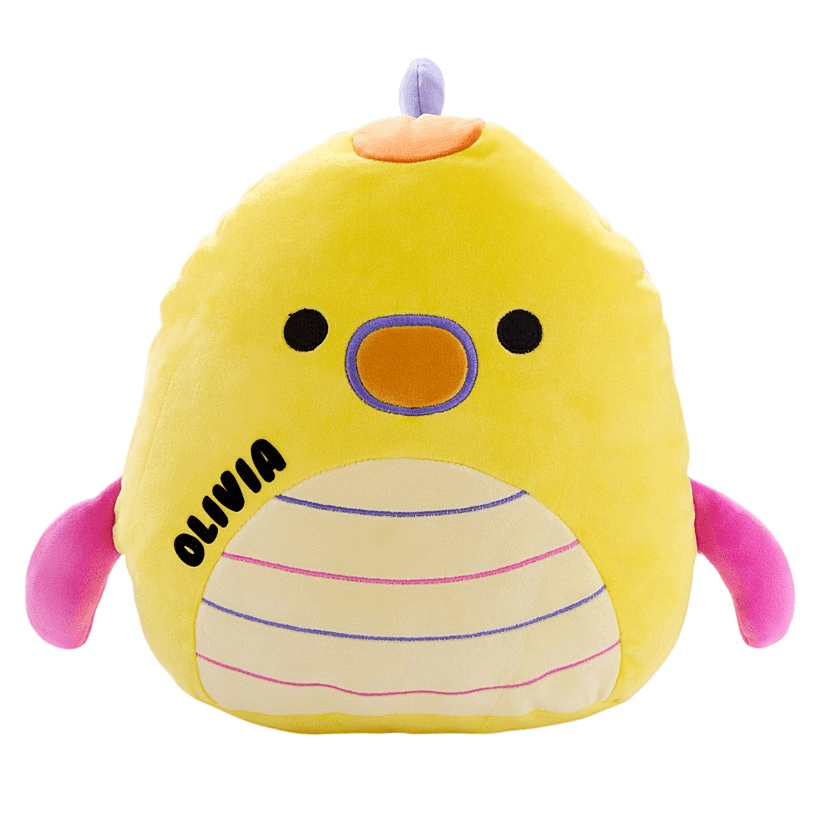 Fourovo New Personalized 12" Squishmallows® Leif the Yellow Seadragon