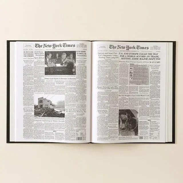 Fourovo New York Times Custom Birthday Book