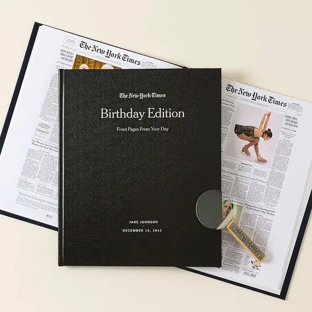 Fourovo New York Times Custom Birthday Book