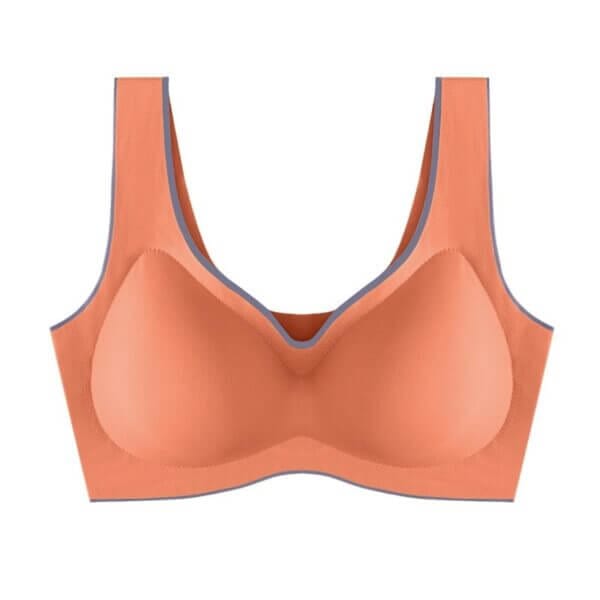 Fourovo Seamless Top Slim Super Comfort Bra Red / L