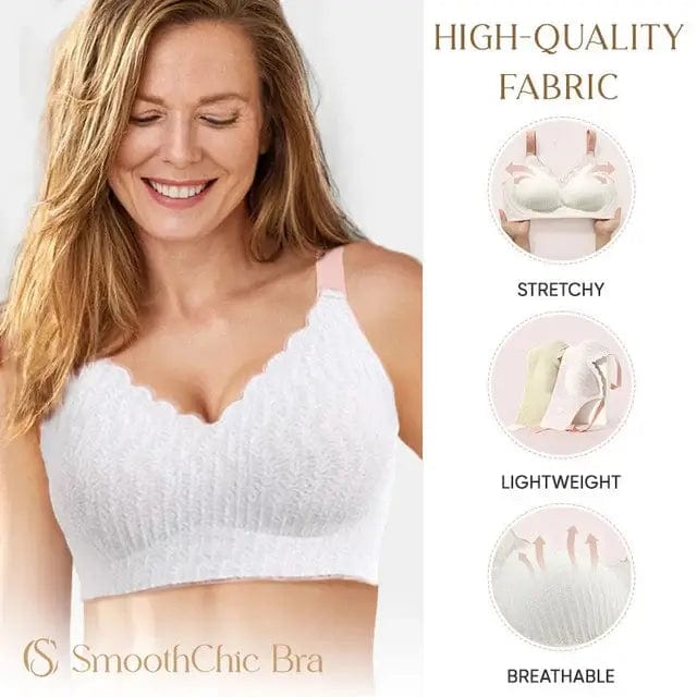 Fourovo SmoothChic Bra - Seamless Wireless Comfy Support Bra