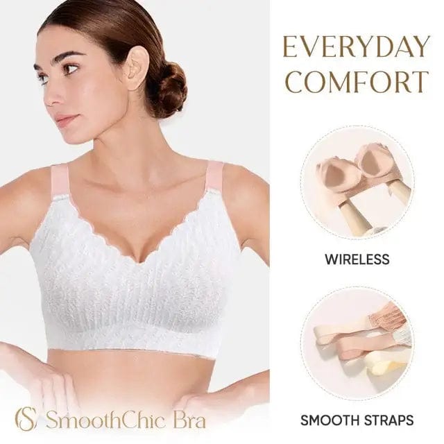 Fourovo SmoothChic Bra - Seamless Wireless Comfy Support Bra