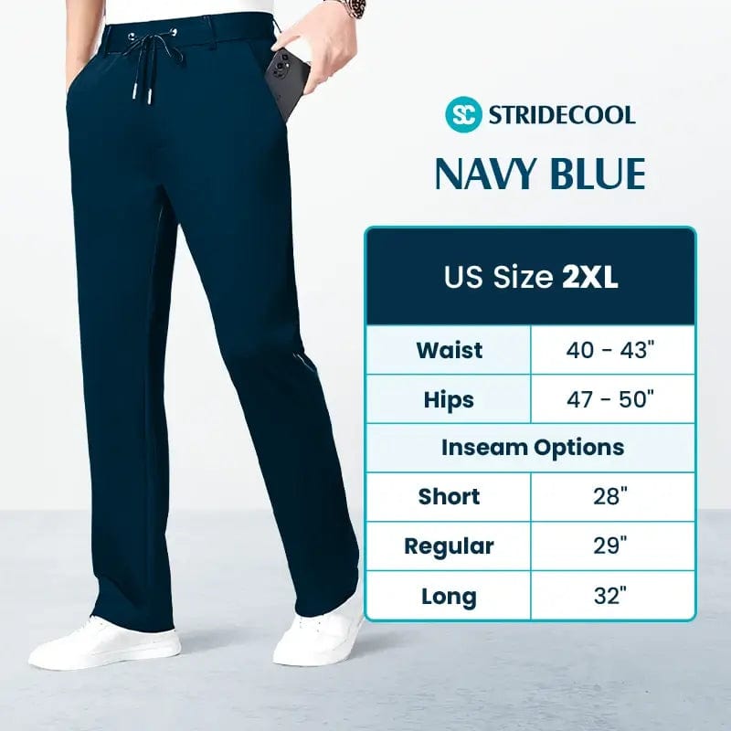 Fourovo StrideCool - Quick Drying Stretch Straight Fit Pants