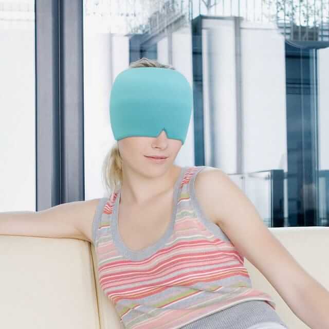 Fourovo THERACAP™ - Headache & Migraine Relief Cap Light Blue