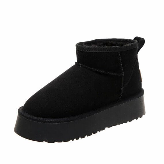 Fourovo Ultra-Cozy Platforms Black / Women's US 5/5.5