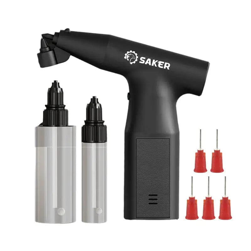 Fourovo Versatile Automotive and DIY Painting Tool - SAKER® Electric Spray Paint Gun 7.4V - 3 Gears + 1PC 20ML PA Bottle + 1PC 60ML PA Bottle + 5PCS Spray Nozzle