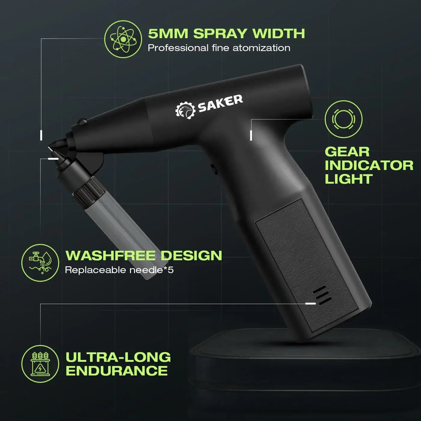 Fourovo Versatile Automotive and DIY Painting Tool - SAKER® Electric Spray Paint Gun