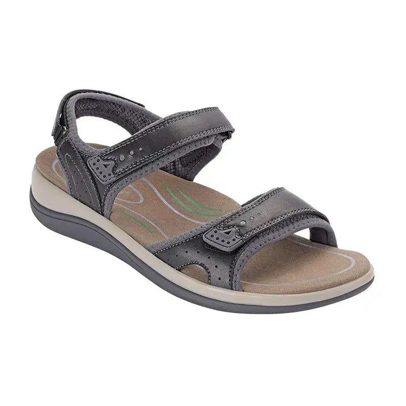 Fourovo Women's Arch Support Orthotic Sandals Black / US4/UK2/EU35