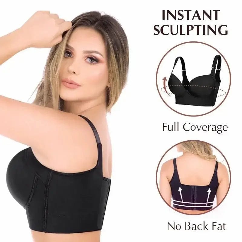 Fourovo Woobilly Deep Cup Bra Hide Back Fat With Shapewear Incorporated